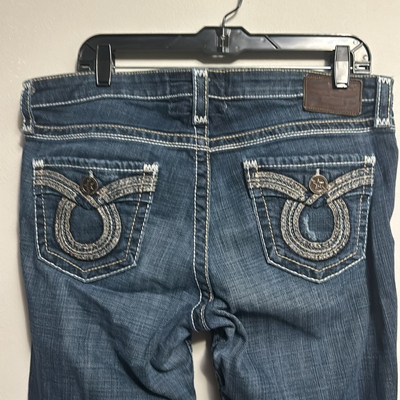 Big Star Maddie bootcut denim jeans distressed 32 long - Picture 5 of 7